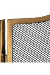 KDMD Antiqued Brass Fire Screen - Classic Fireplace Safety & Decor in Gold - thumbnail 3
