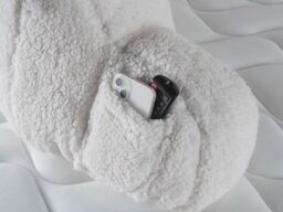 Snuggle Beds Snuggle Super Soft Cuddle Cushion with Phone Pocket & Handle in Off-White - Size: Medium - thumbnail 3