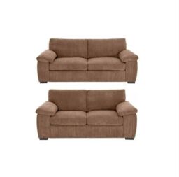 Furniture 786 Amalfi Jumbo Cord 3+2 Seater Sofa Set in Camel - thumbnail 2