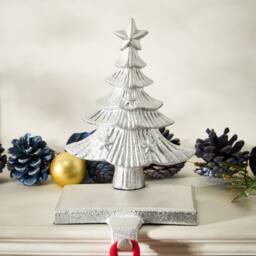 Dibor Cast Iron Silver Decorative Stocking Hook Christmas Stocking Holder - Size: 1 Pack - thumbnail 3