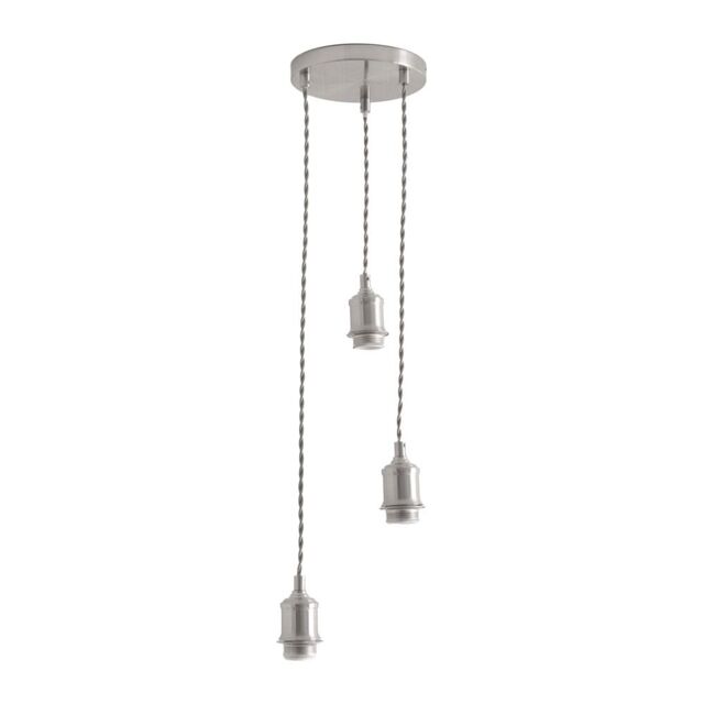 ValueLights Shaw Cluster Drop 3 Way Chrome Gold Black Adjustable Ceiling Light in Silver - image 1