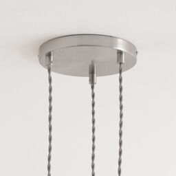 ValueLights Shaw Cluster Drop 3 Way Chrome Gold Black Adjustable Ceiling Light in Silver - thumbnail 4