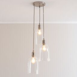 ValueLights Shaw Cluster Drop 3 Way Chrome Gold Black Adjustable Ceiling Light in Silver - thumbnail 5
