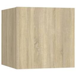 Berkfield Home 8 Piece TV Cabinet Set Sonoma Oak Engineered Wood in Tan - thumbnail 8