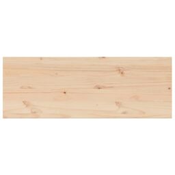 Berkfield Home Table Top 110x40x2.5 cm Rectangular Solid Wood Pine in Brown - thumbnail 2