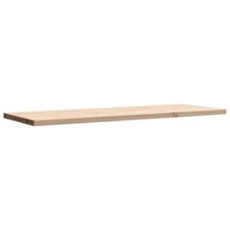 Berkfield Home Table Top 110x40x2.5 cm Rectangular Solid Wood Pine in Brown - thumbnail 4