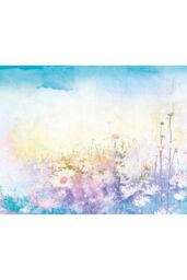 Origin Murals Daisy Meadow Wall Mural in Purple - Size: W350 cm x H280 cm - thumbnail 2