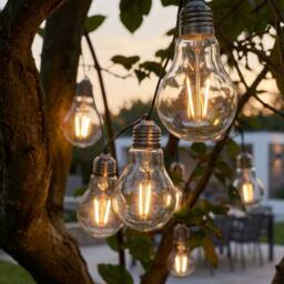 Garden Greatness Eureka Retro Solar Outdoor String Lights - Size: 1 Pack
