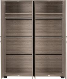 Seconique Oliver 4 Door Wardrobe in Light Oak - thumbnail 3