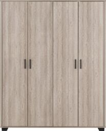Seconique Oliver 4 Door Wardrobe in Light Oak - thumbnail 4