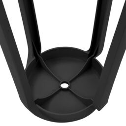 Living and Home 10 Pcs Plastic Stackable Round Stools Dining Chair ( Load Capacity 150kg ) in Black - thumbnail 8