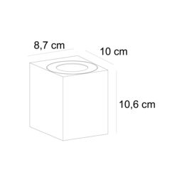 Nordlux Modern Outdoor Wall Light Grey Aluminium Intergrated LED Weatherproof - Mains Powered, IP44 - thumbnail 4