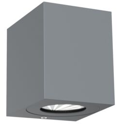 Nordlux Modern Outdoor Wall Light Grey Aluminium Intergrated LED Weatherproof - Mains Powered, IP44 - thumbnail 1