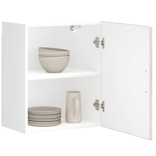 Berkfield Home Kitchen Wall Cabinet¬†Porto Concrete Grey Engineered Wood in Brown - image 1