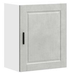 Berkfield Home Kitchen Wall Cabinet¬†Porto Concrete Grey Engineered Wood in Brown - thumbnail 2