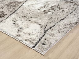 Desire Rugs Eleanor Modern Embossed Living Room Area Rug - Slate Design in Taupe - Size: 160 cm x 230 cm - thumbnail 4