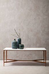 Orsina Luxe Design White Marble Top Coffee Table, Decorative Table For Livingroom, Durable Modern Coffee Table - thumbnail 2