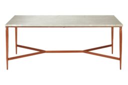 Orsina Luxe Design White Marble Top Coffee Table, Decorative Table For Livingroom, Durable Modern Coffee Table - thumbnail 6