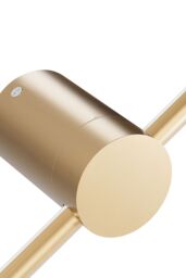 Living and Home 360 Degree Adjustable LED Straight Wall Light White Light 100cm with Wire in Gold - thumbnail 6
