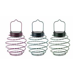 Voltico Solar Spiral Hanging Light Warm White LED Garden Decor - 3 Colours - Size: 3 Pack - thumbnail 1