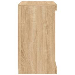 Berkfield Home Sideboard with LED Lights Sonoma Oak 41x37x67 cm in Brown - Size: 41 x 37 x 67 cm - thumbnail 7