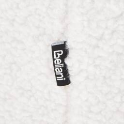 Wyld and Coco Off-White Boucle Rocking Chair - Teddy Upholstery Black Metal Legs in White - thumbnail 9