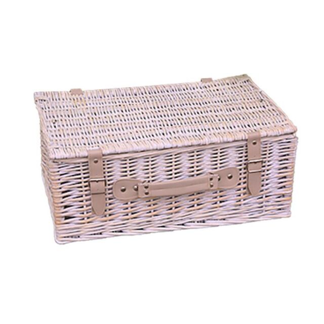 Red Hamper H002P/HOME Wicker Provence 40cm standard Empty Picnic Basket in White - image 1