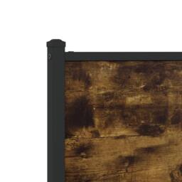 Berkfield Home Metal Bed Frame without Mattress Smoked Oak 137x190 cm in Brown - thumbnail 9
