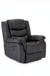 More4Homes Seattle Electric Recliner Bonded Leather 1+3 Seater Sofa Set in Black - thumbnail 4