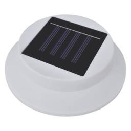 Berkfield Home Outdoor Solar Fence Lamps 12 pcs LED White - thumbnail 5