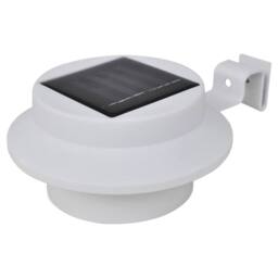 Berkfield Home Outdoor Solar Fence Lamps 12 pcs LED White - thumbnail 3