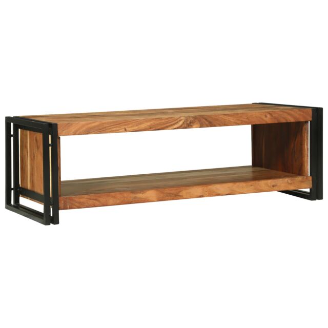 Berkfield Home Coffee Table 120x50x38 cm Solid Wood Acacia in Brown - Size: 120 x 50 x 38 cm - image 1