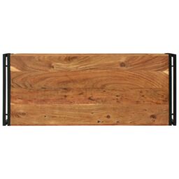 Berkfield Home Coffee Table 120x50x38 cm Solid Wood Acacia in Brown - Size: 120 x 50 x 38 cm - thumbnail 5