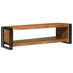 Berkfield Home Coffee Table 120x50x38 cm Solid Wood Acacia in Brown - Size: 120 x 50 x 38 cm - thumbnail 2