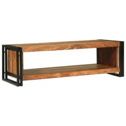 Berkfield Home Coffee Table 120x50x38 cm Solid Wood Acacia in Brown - Size: 120 x 50 x 38 cm - thumbnail 1
