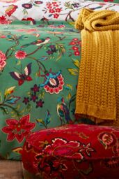 Furn Pomelo Tropical Floral Reversible Duvet Cover Set in Green - Size: Single - thumbnail 3