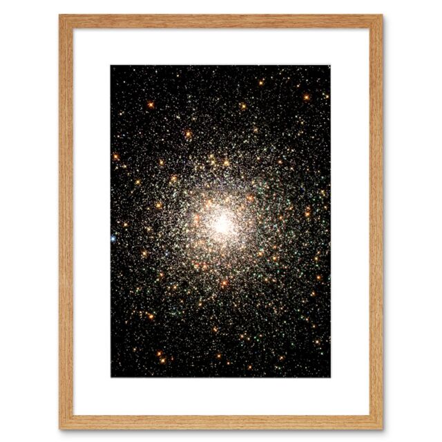Artery8 Wall Art Print Hubble Space Astronomy Globular Cluster M80 Ancient Star Swarm In The Milky Way Galaxy Blue Stragglers Observed Using WFPC2 - image 1