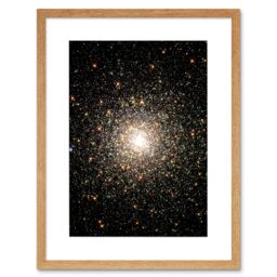 Artery8 Wall Art Print Hubble Space Astronomy Globular Cluster M80 Ancient Star Swarm In The Milky Way Galaxy Blue Stragglers Observed Using WFPC2 - thumbnail 1