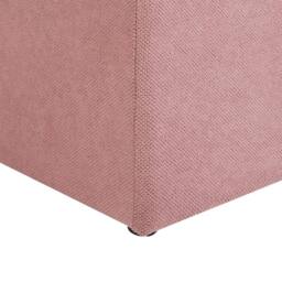 Wyld and Coco Pink Ottoman 100 x 42 x 40 cm Polyester Upholstered Footstool Storage - thumbnail 8