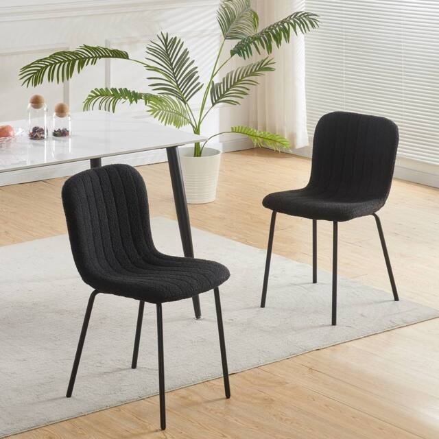 MCC Direct Bella Luxe Set of 2 Dining Chairs Dining Chairs in Black - image 1