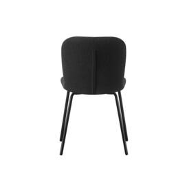 MCC Direct Bella Luxe Set of 2 Dining Chairs Dining Chairs in Black - thumbnail 5