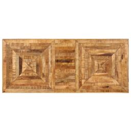 Berkfield Home Writing Table Solid Mango Wood 118x50x75 cm in Brown - Size: 118 x 50 x 75 cm - thumbnail 5