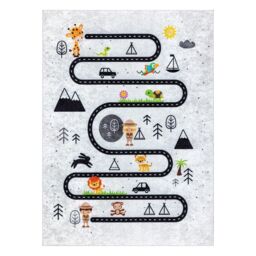 RugsX Junior Rug in Grey - Size: 80 cm x 150 cm - thumbnail 2