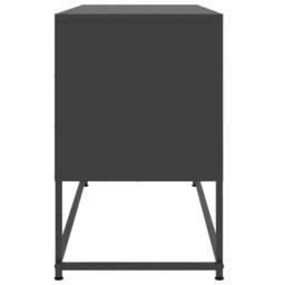 Berkfield Home TV Cabinet Black 100.5x39x60.5 cm Steel - thumbnail 7