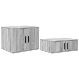 Berkfield Home Grey Sonoma Storage Cabinet, 103x41x40 cm, Engineered Wood - Size: 103 x 41 x 40 cm - thumbnail 2