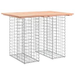 Berkfield Home Garden Bench Gabion Design 100x70x72 cm Solid Wood Douglas in Brown - Size: 100 x 70 x 72 cm - thumbnail 1