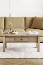 Home Discount Vida Designs Panama 1 Drawer Coffee Table Storage Cabinet Living Room in Light Brown - thumbnail 2