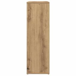 Berkfield Home Book Cabinet Artisan Oak 50x25x80 cm Engineered Wood in Brown - Size: 50 x 25 x 80 cm - thumbnail 6