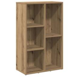 Berkfield Home Book Cabinet Artisan Oak 50x25x80 cm Engineered Wood in Brown - Size: 50 x 25 x 80 cm - thumbnail 1