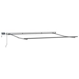 Berkfield Home Manual Retractable Awning with LED Yellow & Orange 450x350 cm - thumbnail 6